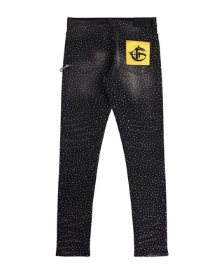 AMI BLK WASH SKINNY