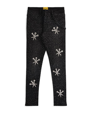 DAGGER PATCH BLK DENIM