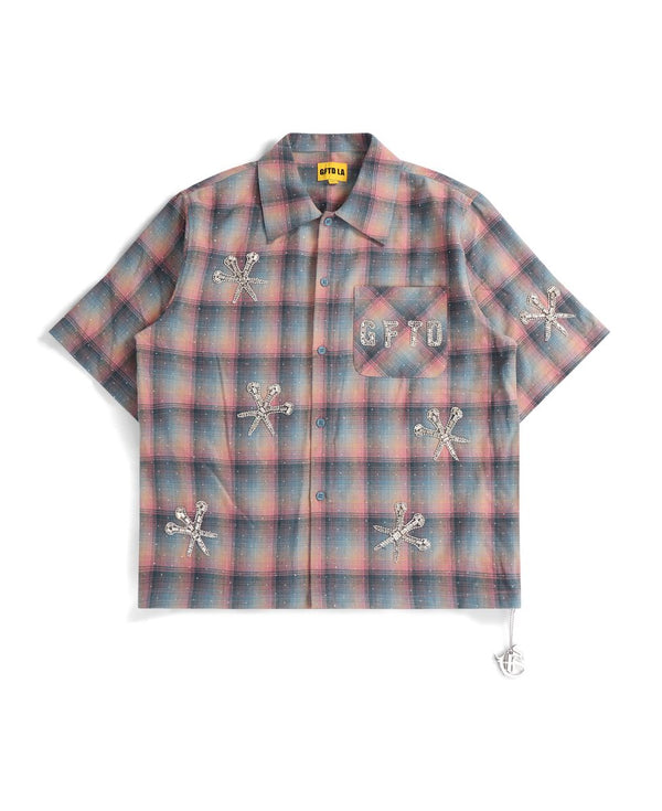 DAGGER PATCH LT BLUE SHIRT