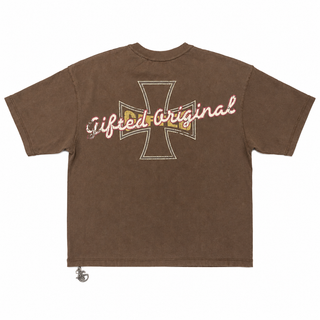 LOVE RETURNS BROWN TEE
