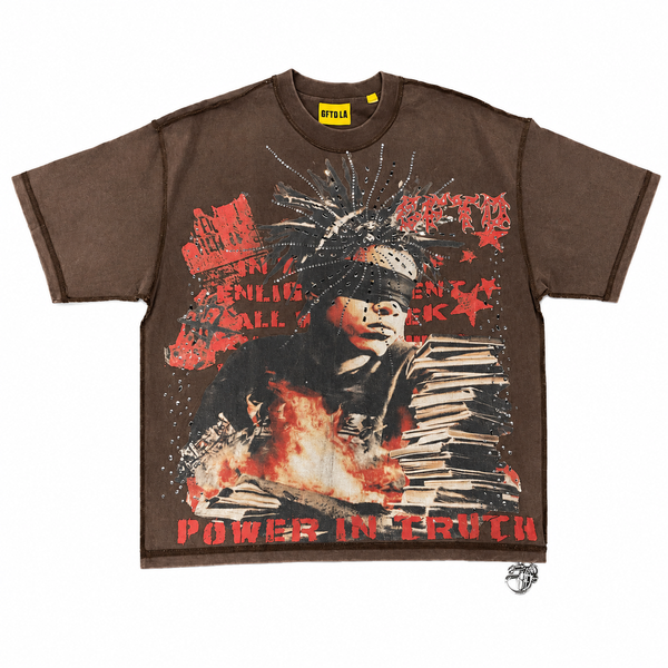 POWER IN TRUTH BROWN TEE
