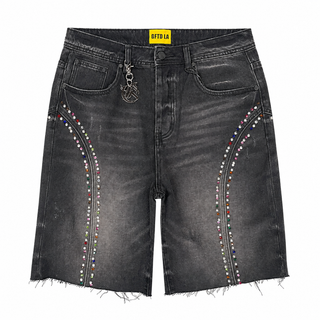 FISK BLK WASH SHORTS