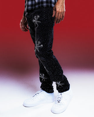 DAGGER PATCH BLK DENIM