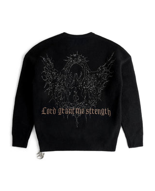 STRENGTH MOHAIR BLK SWEATER