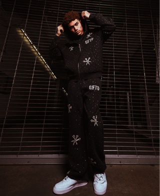 DAGGER PATCH BLK DENIM