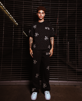 DAGGER PATCH BLK DENIM